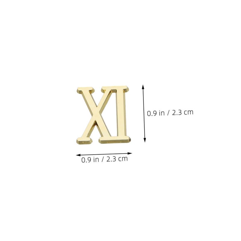 Electroplated Roman Numeral Clock Kit Timeless Design Easy Repair - Image 3