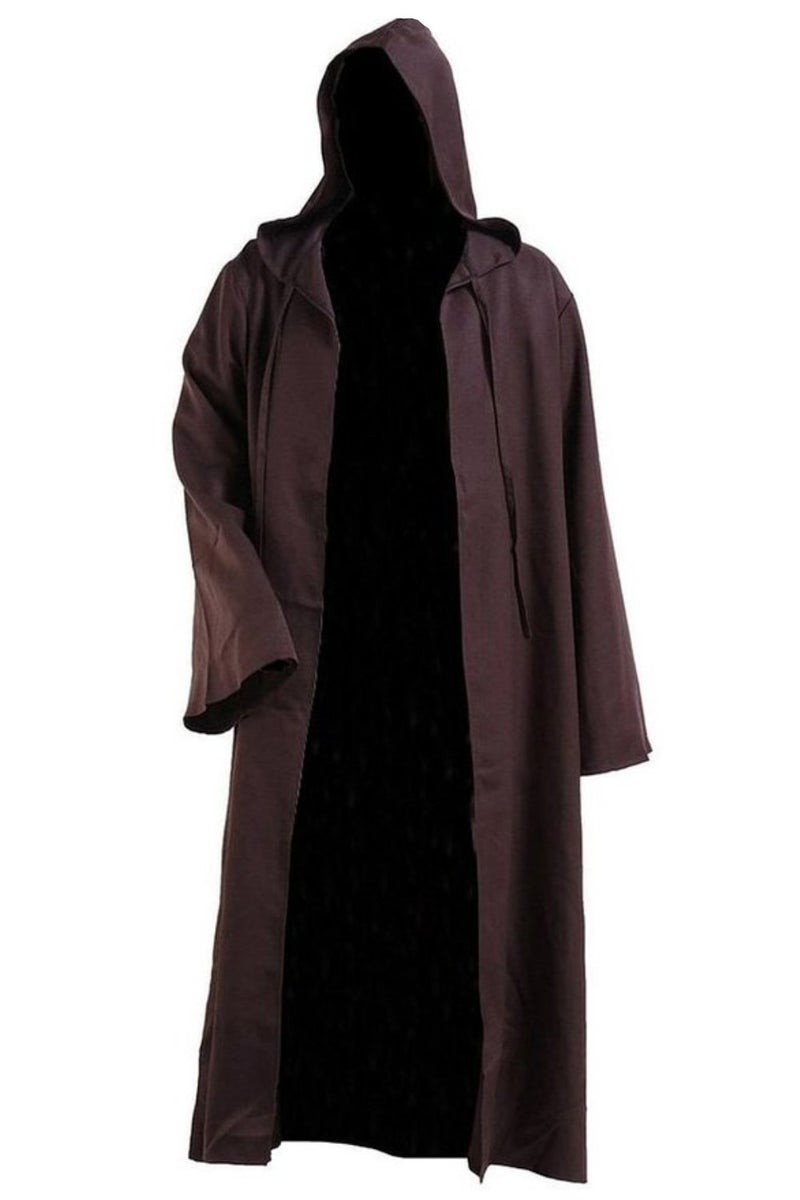 GOLDSTITCH Men & Kids Tunic Hooded Robe Cloak Knight Fancy Cool Cosplay Costume - Image 1