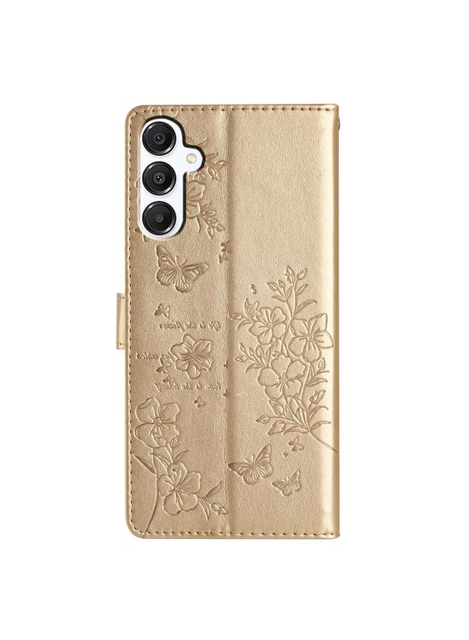 S-TOP Case For Samsung Galaxy A36 5G Butterflies and Flowers Leather Phone Case - Image 4