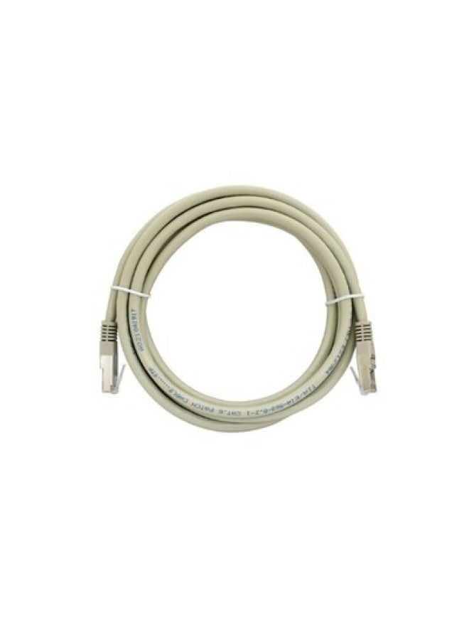 Kubi Cat6 Oxygen-free Copper Pure Copper Shielded Eight-core Double-handed Six-class Network Jumper Gigabit Grey-Line Length:40m LCLN6RRECSGY-40M