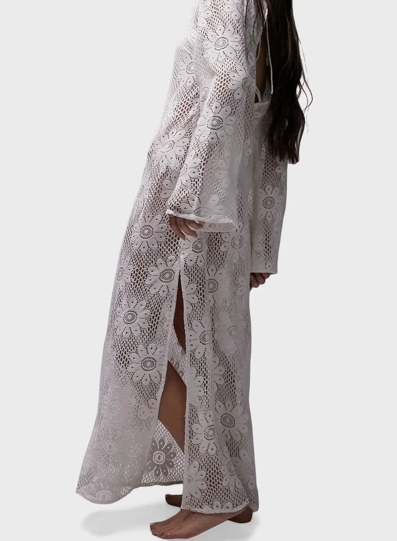 TOPSHOP Crochet Beach Dress