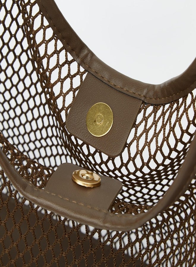 Molodo Large Mesh Hobo for Women Summer Beach Bag with Inner Bag Large Tote Elegant Purses for Vacation Travel - Image 4