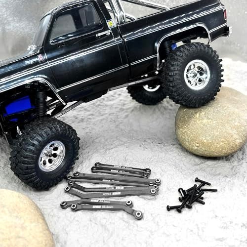 GTHELE High Clearance 4 Links Set Aluminum Linkage for Traxxas 118 TRX4M K10 F150 Upgrade Parts RC Crawler Car Titanium - Image 5