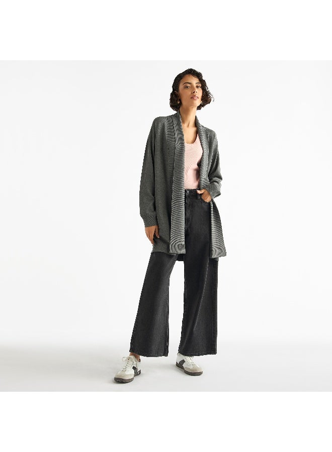 Splash FAV Open Front Longline Cardigan  - Image 4