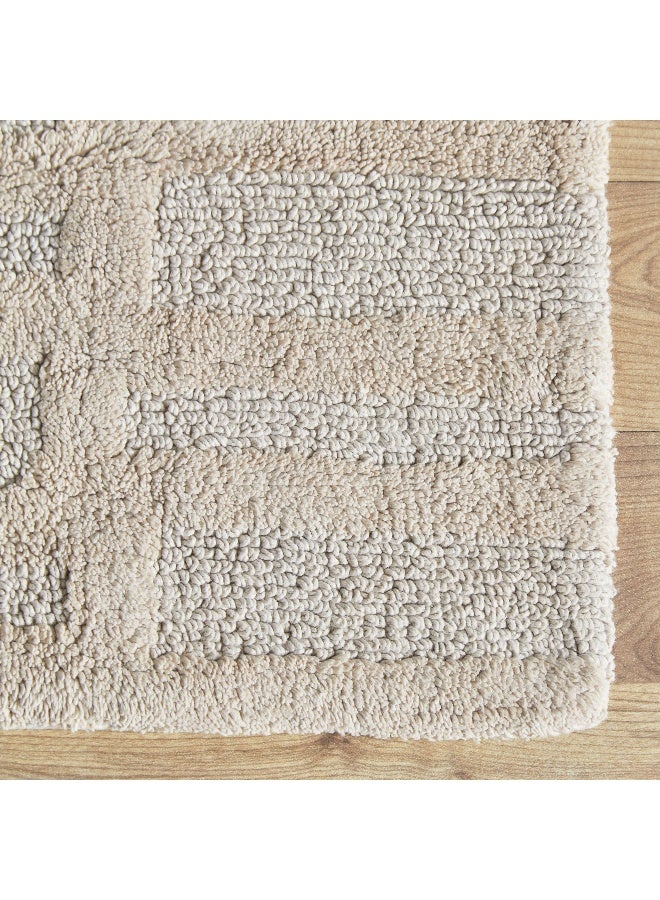 Home Box حصيرة استحمام قطنية بنمط الكشافة 80 × 50 سم - Image 3