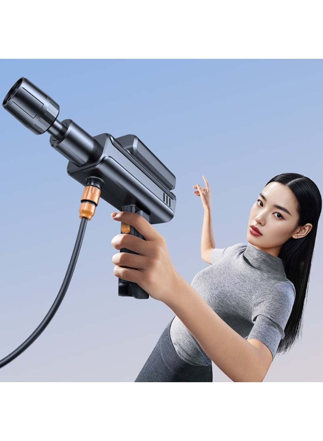 BlueFire X9 5-in-1 Cordless High Pressure Car Wash Gun – 10,000RPM Lithium Battery Portable Power Washer with Multi-Function Spray Nozzle, Type-C Fast Charging, Waterproof ABS+PC Design for Car, Bike, Patio & Home Cleaning - Image 3
