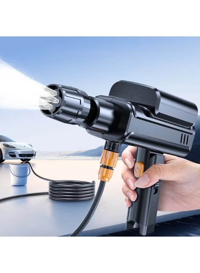 BlueFire X9 5-in-1 Cordless High Pressure Car Wash Gun – 10,000RPM Lithium Battery Portable Power Washer with Multi-Function Spray Nozzle, Type-C Fast Charging, Waterproof ABS+PC Design for Car, Bike, Patio & Home Cleaning - Image 1