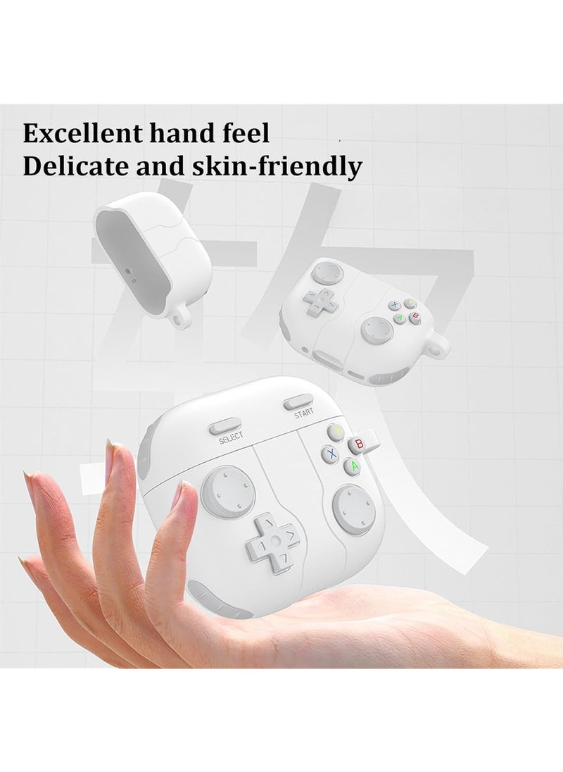 Rock Pow - Cute Case Compatible with AirPods 4 with Active Noise Cancellation with Keychain, Cartoon Anime Game Console Funny Soft Silicone Shockproof Wireless Charging Case - Image 1