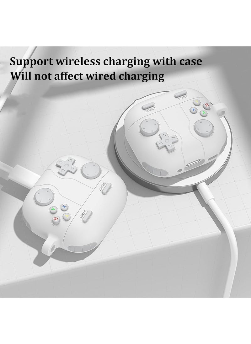 Rock Pow - Cute Case Compatible with AirPods 4 with Active Noise Cancellation with Keychain, Cartoon Anime Game Console Funny Soft Silicone Shockproof Wireless Charging Case - Image 1