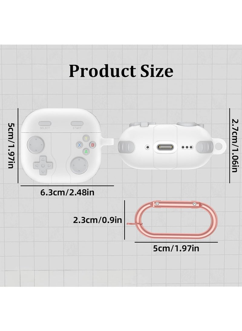 Rock Pow - Cute Case Compatible with AirPods 4 with Active Noise Cancellation with Keychain, Cartoon Anime Game Console Funny Soft Silicone Shockproof Wireless Charging Case - Image 1