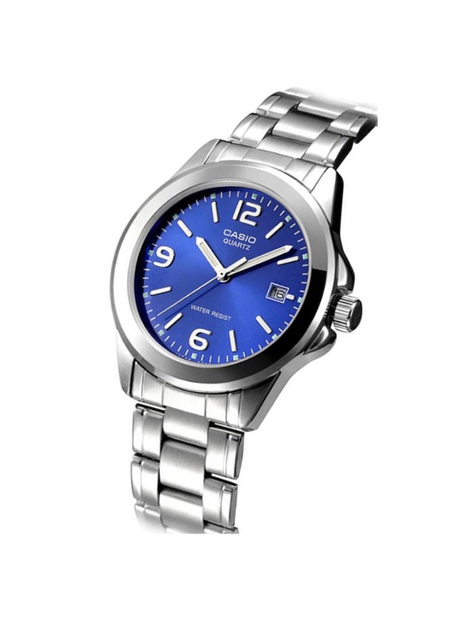 Casio LTP-1215A-2ADF Women’s Stainless Steel Analog Watch – Classic Silver Bracelet with Blue Dial - Image 2
