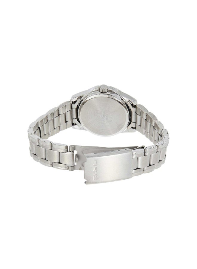 Casio LTP-1215A-2ADF Women’s Stainless Steel Analog Watch – Classic Silver Bracelet with Blue Dial - Image 5