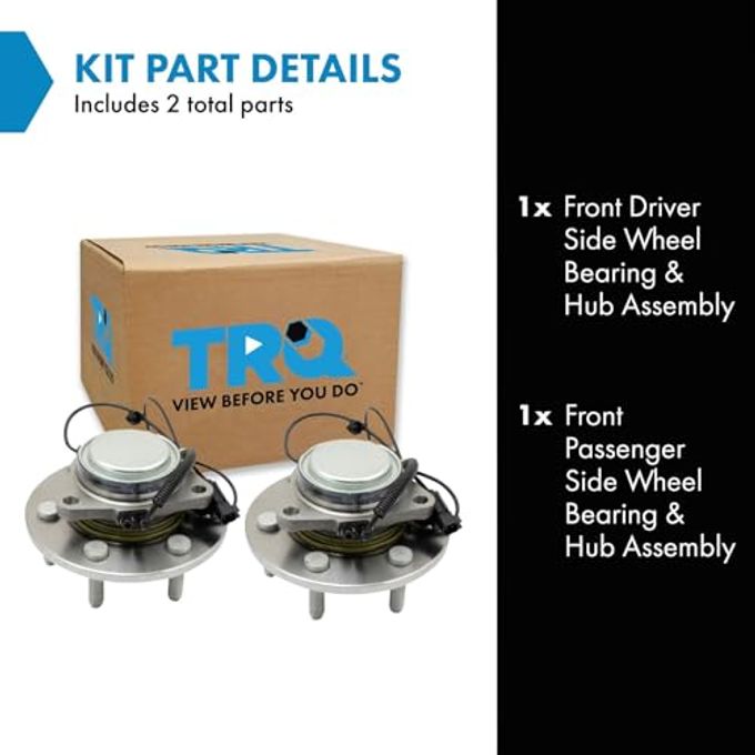 TRQ Front Left And Right Wheel Bearing And Hub Assembly Set 2 Piece Compatible With 2019-2023 Ram 1500 Rear Wheel Drive Without 22 Inch Wheels - Image 2