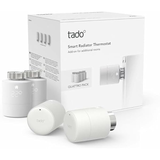 SMART RADIATOR THERMOSTAT (UNIVERSAL MOUNTING) - QUATTRO PACK  ADD-ONS FOR MULTI-ROOM CONTROL, INTELLIGENT HEATING CONTROL, EASY DIY INSTALLATION - Image 2