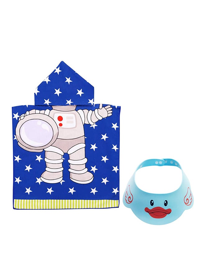 STAR BABiES حزم كومبو - منشفة بغطاء رأس/قبعة استحمام للأطفال - أزرق - Image 1