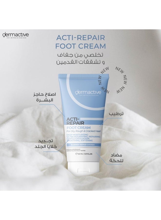Dermactive Acti-Repair Foot Cream – 60ml | Intense Hydration, Heals Cracked Heels, Softens & Smooths Rough Feet - Image 2