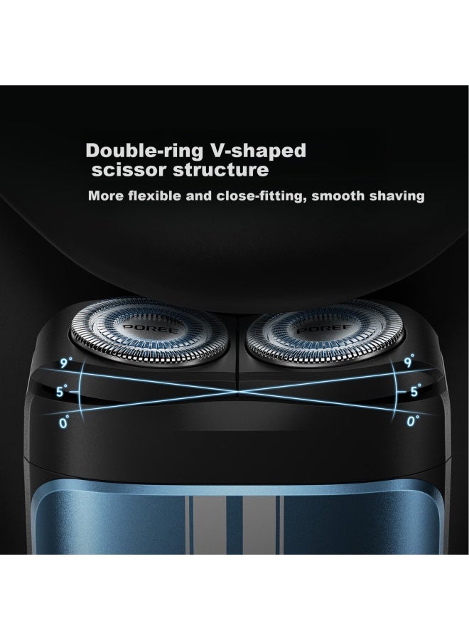 Flyco Borui Electric Shaver For Men Rechargeable Dual-head Rotary Beard Trimmer Portable Travel Version Birthday Gift For Dad Husband P29 - Image 3