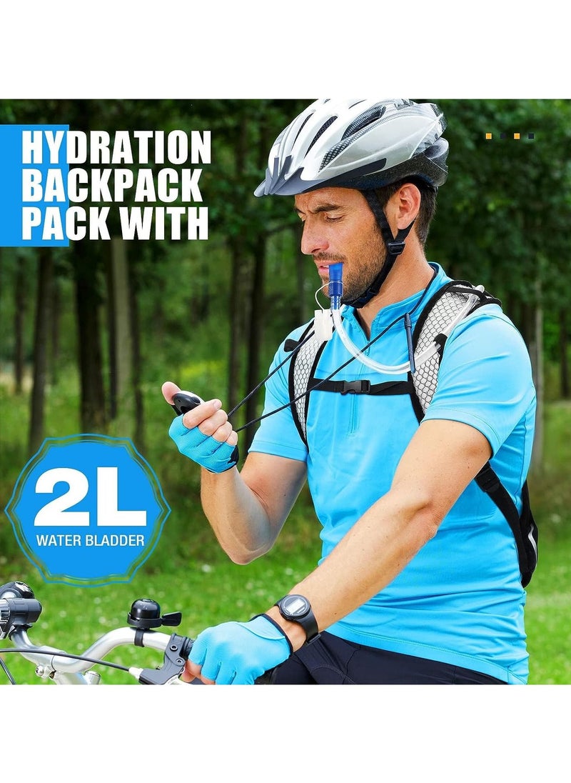 Y&D - 2 Pack Hydration Backpack Pack, Lightweight Water with 2l Bladder, Bladder Hiking Running Cycling Biking for Men Women - Image 1