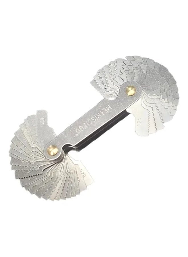 Thread Pitch Gauges Measure Tool Set, Stainless Steel Thread Gauges, Metric & Imperial Screw Gauge SAE Whitworth 55 Degree & Metrisch 60 Degree Thread Pitch Gauge for Industrial Measurement - Image 2
