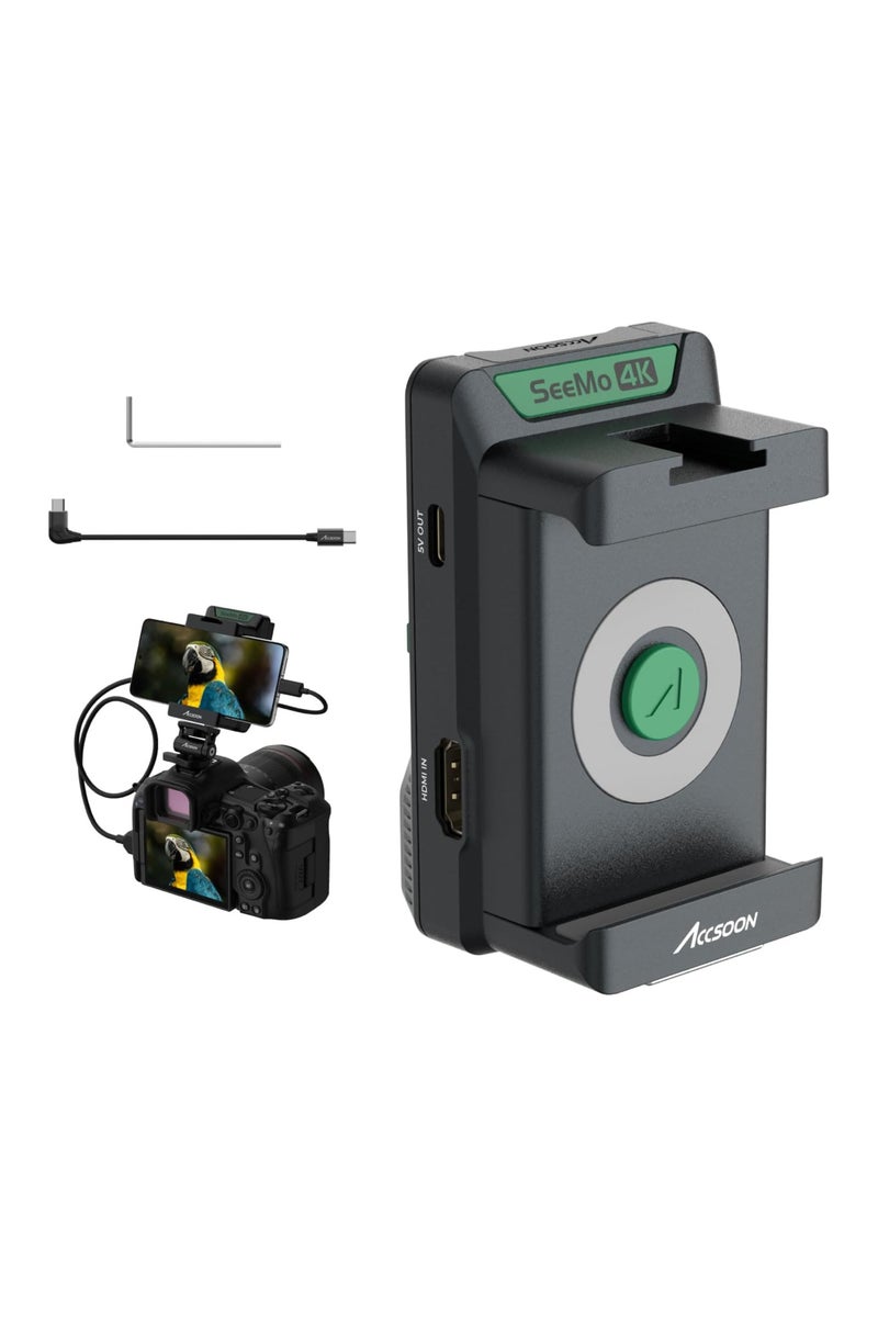 Accsoon SeeMo 4K HDMI Video Transmitter for Android – Turns Smartphone into Professional Monitor, Live Streaming & Recording - Image 1