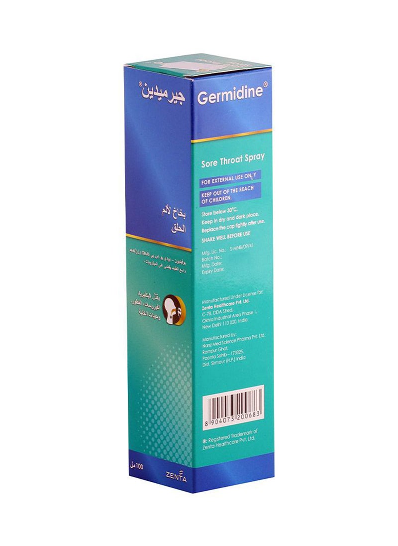 Germidine Sore Throat Spray 100 ml  - Image 4