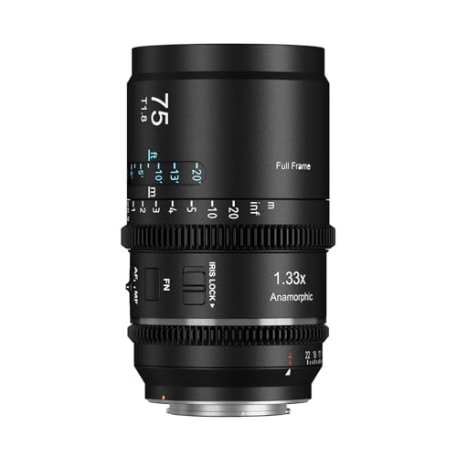 SIRUI Astra 75mm 133X Auto Focus Full Frame Anamorphic Cine Lens for Z Mount Cameras Z66II Z77II Z8 Z9 Z5050II ZFZFC Neutral Flare - Image 1