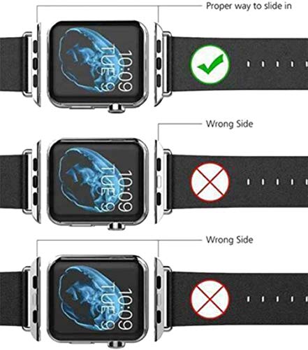 LOOKSEVEN 4 Pack Watch Band Connector Kit Watch Strap with Replacement Tool Compatible with Watch Adapter 42mm 44mm 45mm 49mm(Black) - Image 5