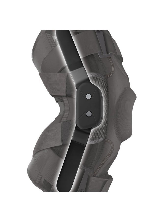 Shock Doctor Shock Doctor Knee Brace, Compression Knee Brace for Men & Women, Hinged Knee Brace with Side Stabilizers, Maximum Support, Adjustable Dual Hinges, Knee Braces and Knee Support  - Image 3