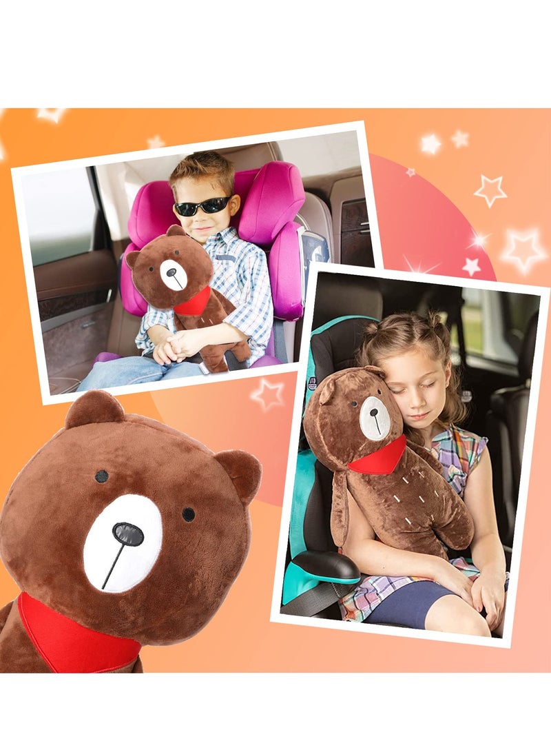 SOLARAE Kids' Seat Belt Cover Pillow - Soft Plush Cushion for Head, Shoulder & Neck Support, Travel Safety Strap Protector Pad for Children of All Ages in Vehicles. - Image 4