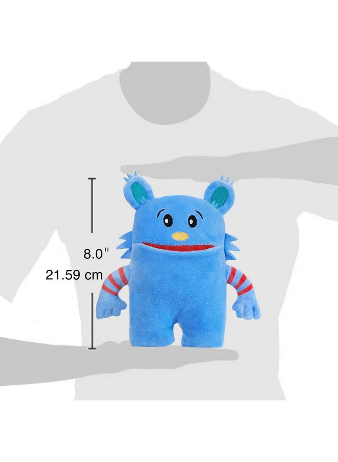 Blue Monster, 8 Tooth Fairy Pillow, Fun And Interactive Plush Toy With Pocket For Lost Teeth - Image 4