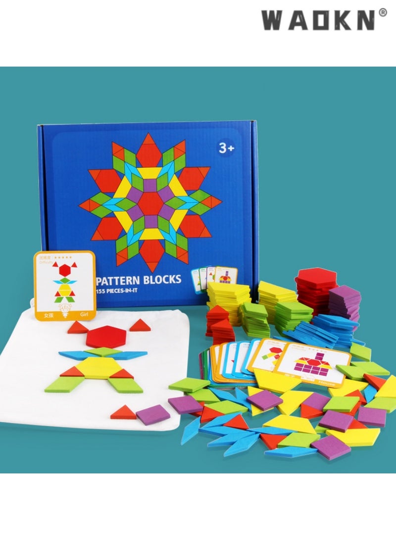 دبليو أيه أو كي أن بانوراما خشبية اللغز ، ألعاب تعليمية للأطفال ، وتطوير الذكاء المكاني والإبداع الخيار المثالي ، ومناسبة جدا للتعلم المبكر والتنمية ، ومناسبة للأطفال للعب سبعة قطعة من لعبة المجلس . - Image 3