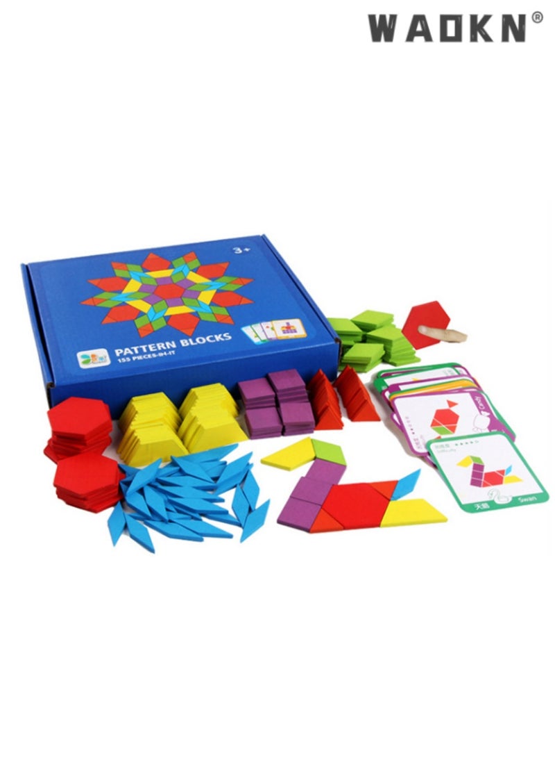 دبليو أيه أو كي أن بانوراما خشبية اللغز ، ألعاب تعليمية للأطفال ، وتطوير الذكاء المكاني والإبداع الخيار المثالي ، ومناسبة جدا للتعلم المبكر والتنمية ، ومناسبة للأطفال للعب سبعة قطعة من لعبة المجلس . - Image 5