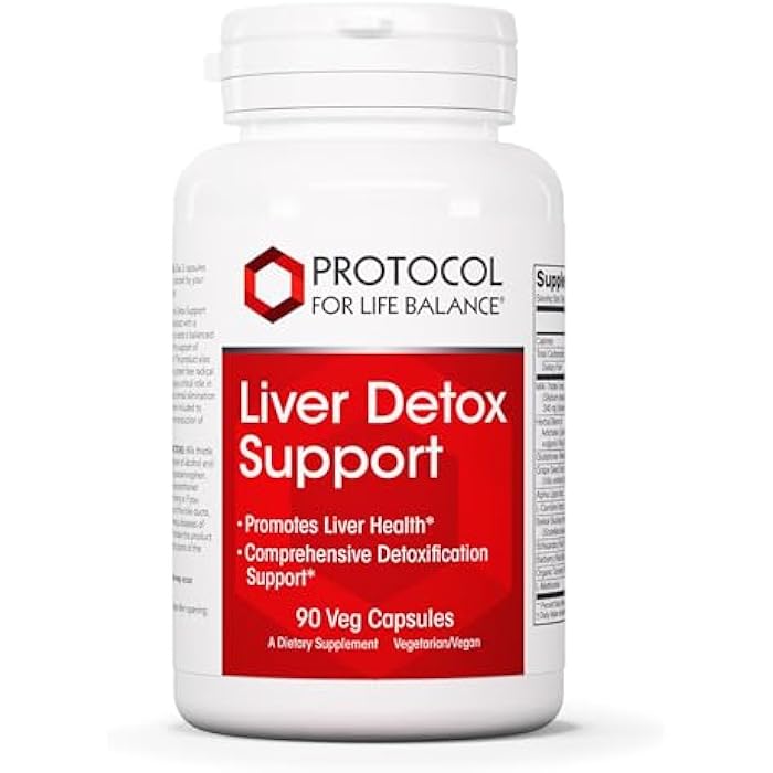 Protocol For Life Balance Protocol Liver Detox Support* - Liver Cleanse Detox* - Glutathione Supplement - Milk Thistle & Methionine - Dairy Free & Vegan - 90 Veg Capsules - Image 1