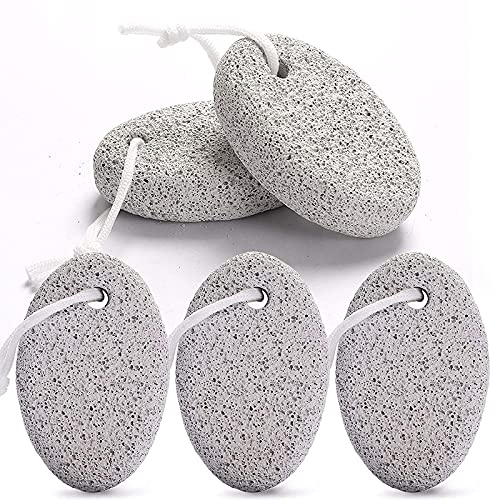 FAMEZA Natural Pumice Stone for Feet, 5-Pack Lava Pedicure Tools Hard Skin Callus Remover for Feet and Hands - Natural Foot File Exfoliation to Remove Dead Skin, Heels, Elbows, Hands - Image 1
