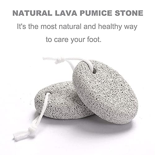 FAMEZA Natural Pumice Stone for Feet, 5-Pack Lava Pedicure Tools Hard Skin Callus Remover for Feet and Hands - Natural Foot File Exfoliation to Remove Dead Skin, Heels, Elbows, Hands - Image 3