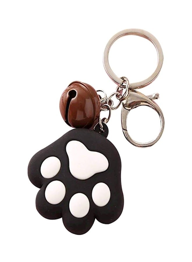 Key Chain Decorations Cat Paws Pvc Keychains Bell Jewelry Keyring - Image 1