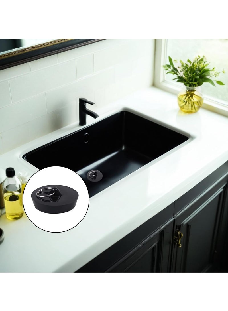 2 Pack Bathtub & Kitchen Sink Plug Set - Universal Drain Stopper Kit for Wash Basins - Fits Sizes 42mm to 45mm - Prevents Water Leakage and Keeps Sinks Clean - Image 5