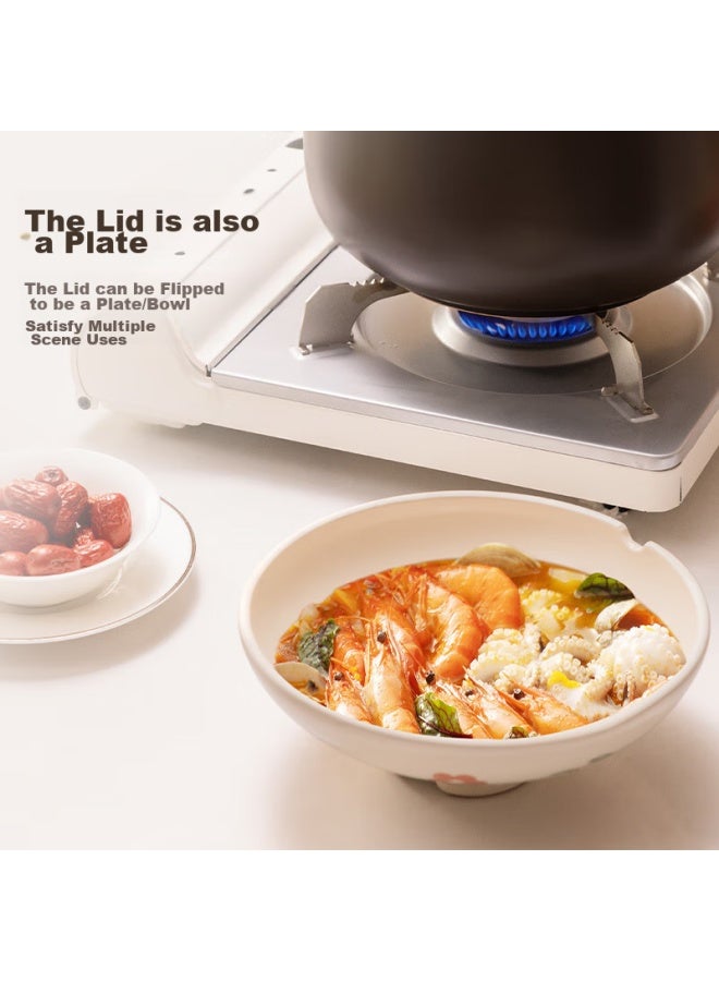 Supor Ceramic Casserole Pot For Chinese Medicine Decoction, Claypot Rice, Soup, High Temperature Resistant, Crack-resistant, Suitable For Gas Stove, 6.0l - Image 3