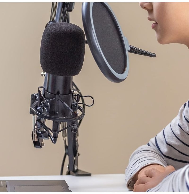 Thickened Orange Two Microphone Sponge Cover Windproof Dustproof Anti Splash U Shaped Sleeve Noise Reduction For Standard Handheld Wireless Microphone - Image 3
