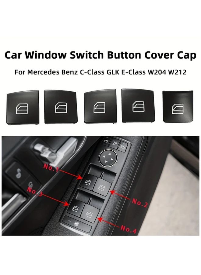 Left Rear Window Switch Button Cover Cap For Mercedes C E GLK Class W204 W212 W207 X204 - Image 1