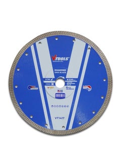 VTOOLS 9 Inch Diamond Saw Blade with Multi-Purpose Blade Dry and Wet for Cutting Asphalt Concrete Brick and Porcelain  - Image 1
