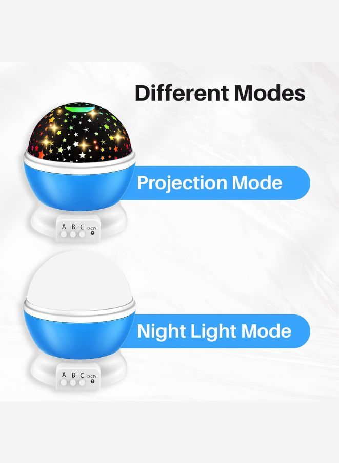 Night Light for Kids, Dinosaur Projector - 360 Degree Rotation, Night Lighting for Baby Kids Women, Party Bedroom Decoration, Blue  - Image 3