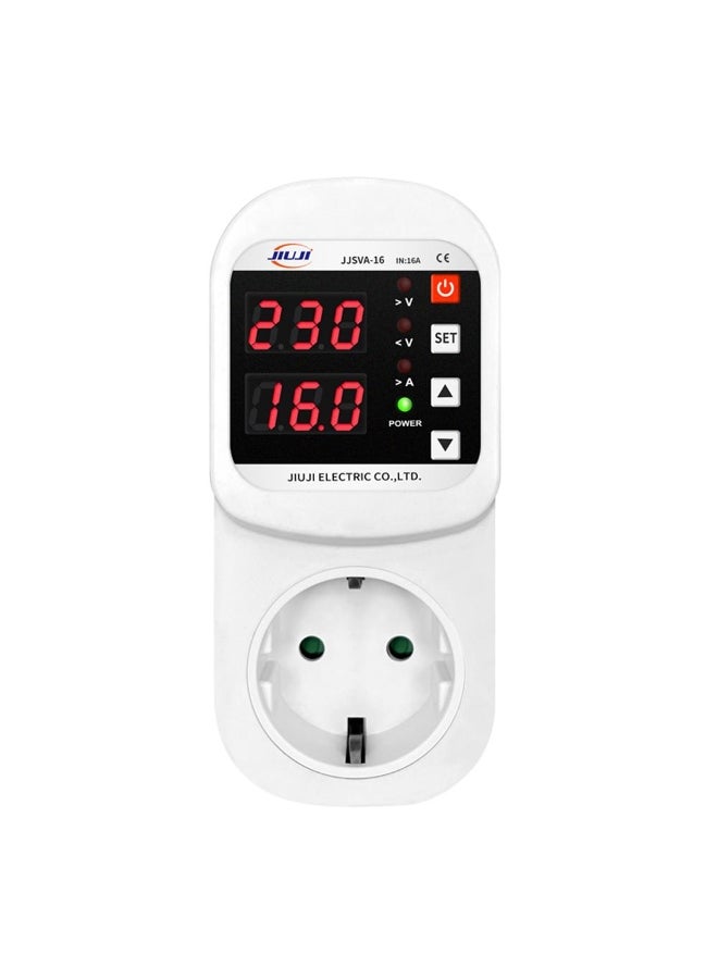 Automatic Voltage and Current Protector Socket LED Display Multifunctional Refrigerator Protecting 