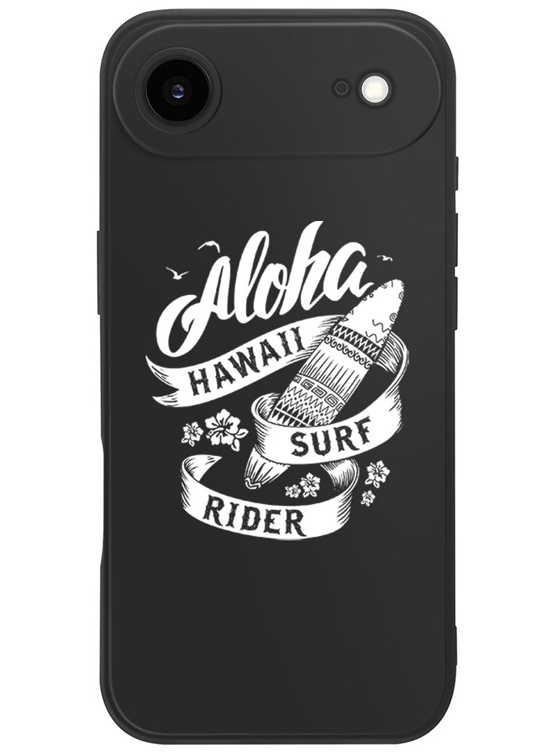 Theodor Protective Slim Fit Case Liquid Silicone Cover with Full Body Protection Anti-Scratch Shockproof Case For Apple iPhone 17 Air (Black) Aloha hawaii Surf rider White - Image 1