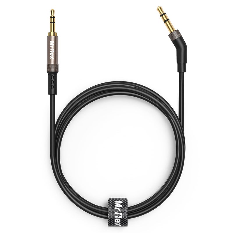 Mr Rex كابل AUX من Mr Rex 3.5 مم إلى 2.5 مم لسماعات Bose 700 QuietComfort Ultra QC45 QC35II QC35 QC25 لإلغاء الضوضاء، سماعات JBL E45BT E55BT E65BTNC بلوتوث، سلك بديل للصوت (1-عبوة، 5 أقدام) - Image 1