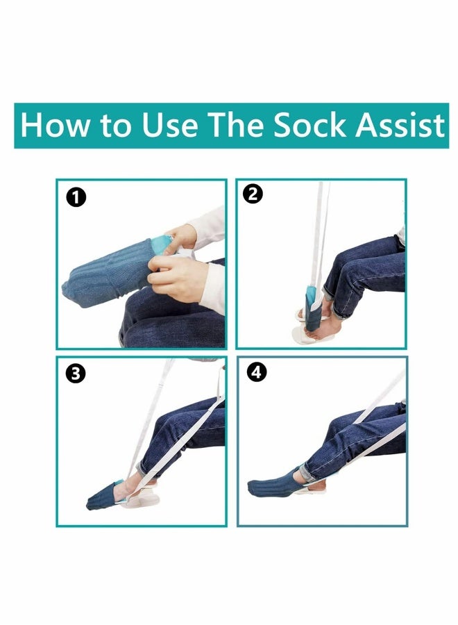 Generic Sock Aid, Sock Aide Device for Elderly, Disabled, Pregnant, Diabetics Sock Helper Aide Tool - Image 4