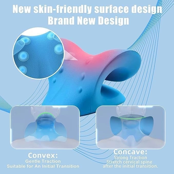 AVELORNOV Cervical Neck Traction Pillow for Pain Relief and Spine Alignment Support - Image 3