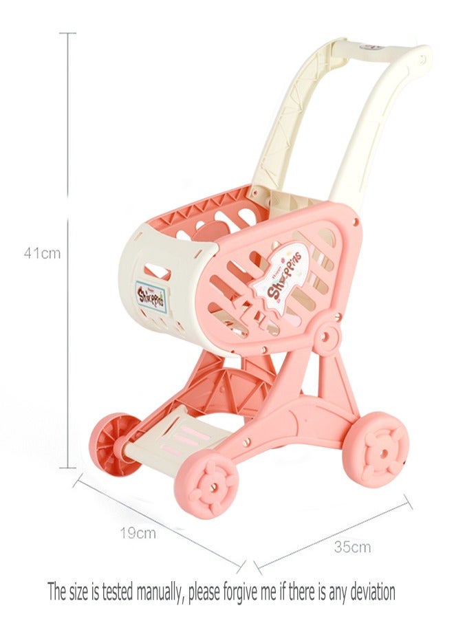 Shopping Cart Toys, Baby Stroller Toys, Kids Shopping Cart Trolley Toys, Supermarket Store Grocery Store Role Play Toys, Kids Playhouse Simulation Set, Suitable For Boys Girls Role Play Games Over 3 - Image 2