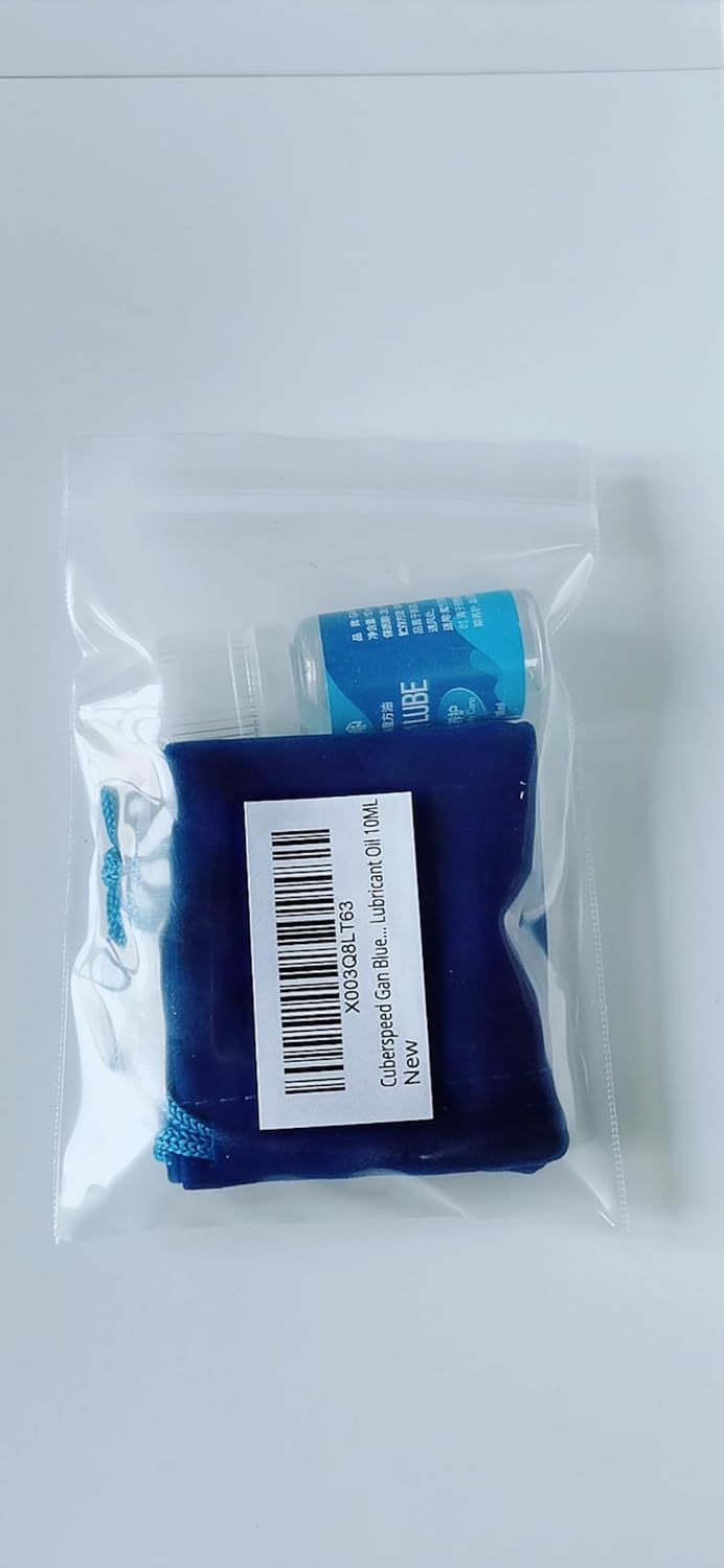 CuberSpeed Cuberspeed Gan Cube Lube Professional Speed Cube Lube Lubricant Oil 10ML with Blue Cube Bag for 2x2 3x3 Cube  - Image 5