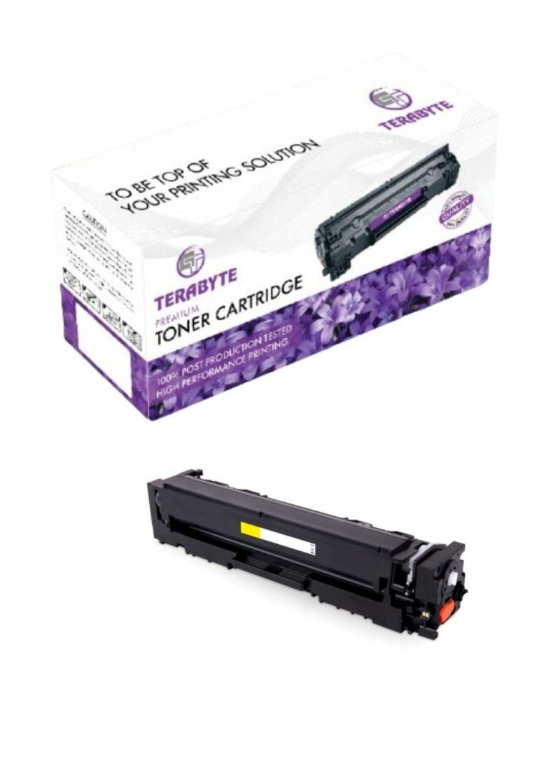 Terabyte 203A Compatible Toner Cartridge for Color Laserjet Pro MFP M281FDW M281FDN Pro M254 M254DW Printers (Yellow) - Image 1